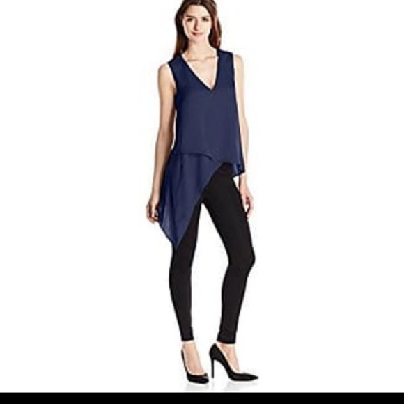 BCBGMaxazria royal blue asymmetric tunic. S - Picture 2 of 4